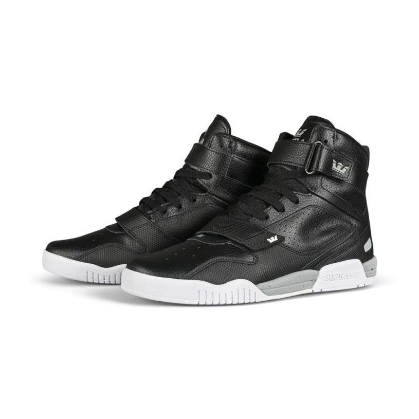 Hoge Schoenen Supra Breaker Zwart/lichtgrijs/wit