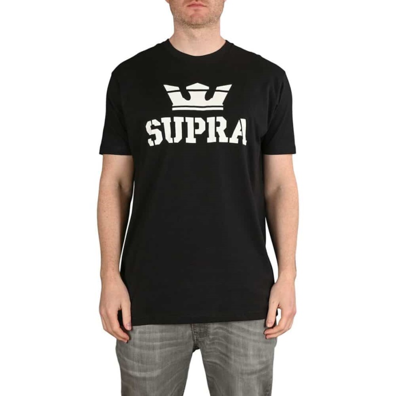 Supra Boven S/s T-shirt Zwart/wit