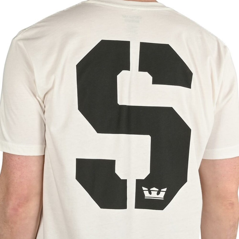 Supra Sstencil Rvs T-shirt Wit/zwart