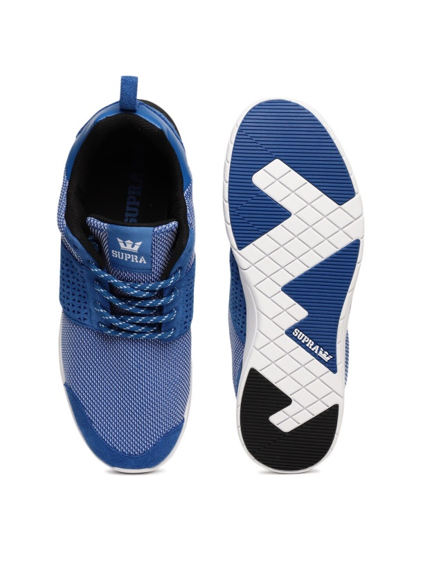 Heren Scissor Nubuck Sneakers Supra Dutch Blauw