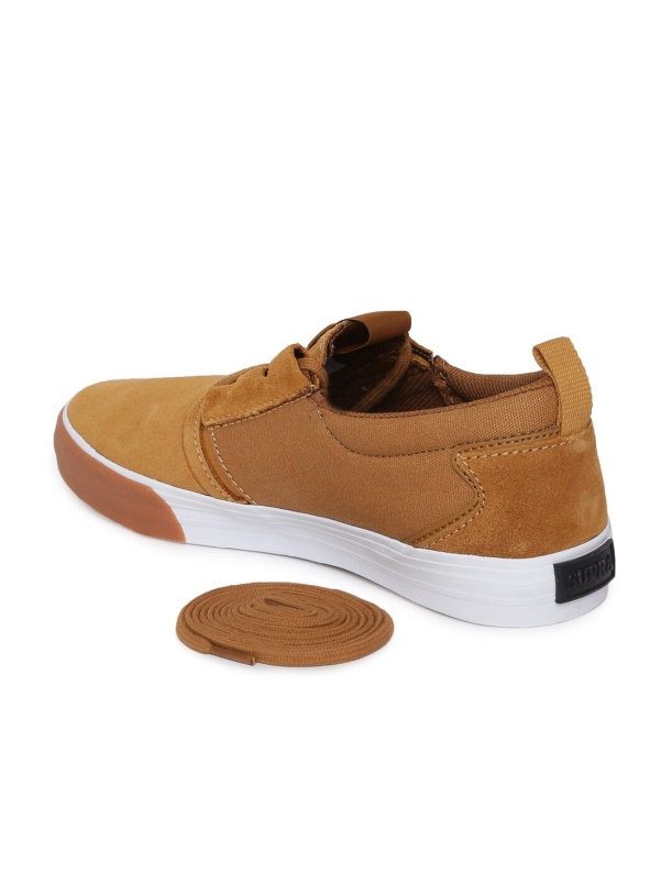 Heren Flow Sneakers Supra Tan Bruin