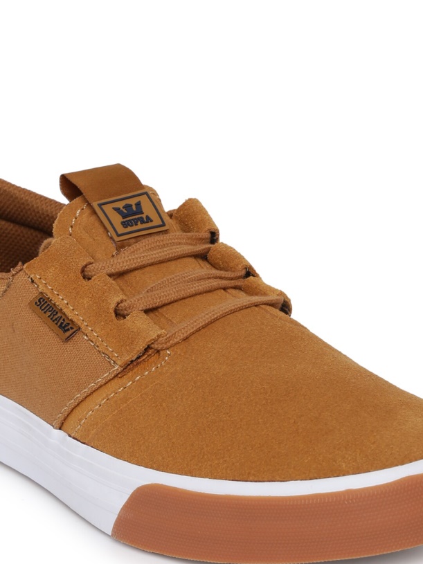 Heren Flow Sneakers Supra Tan Bruin