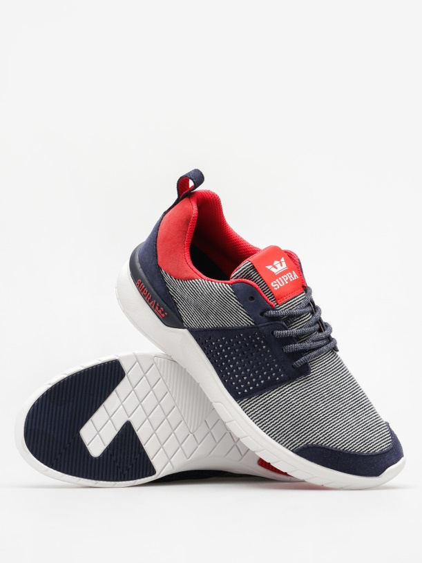 Supra Schoenen Schaar Wmn Navy/rood Wit